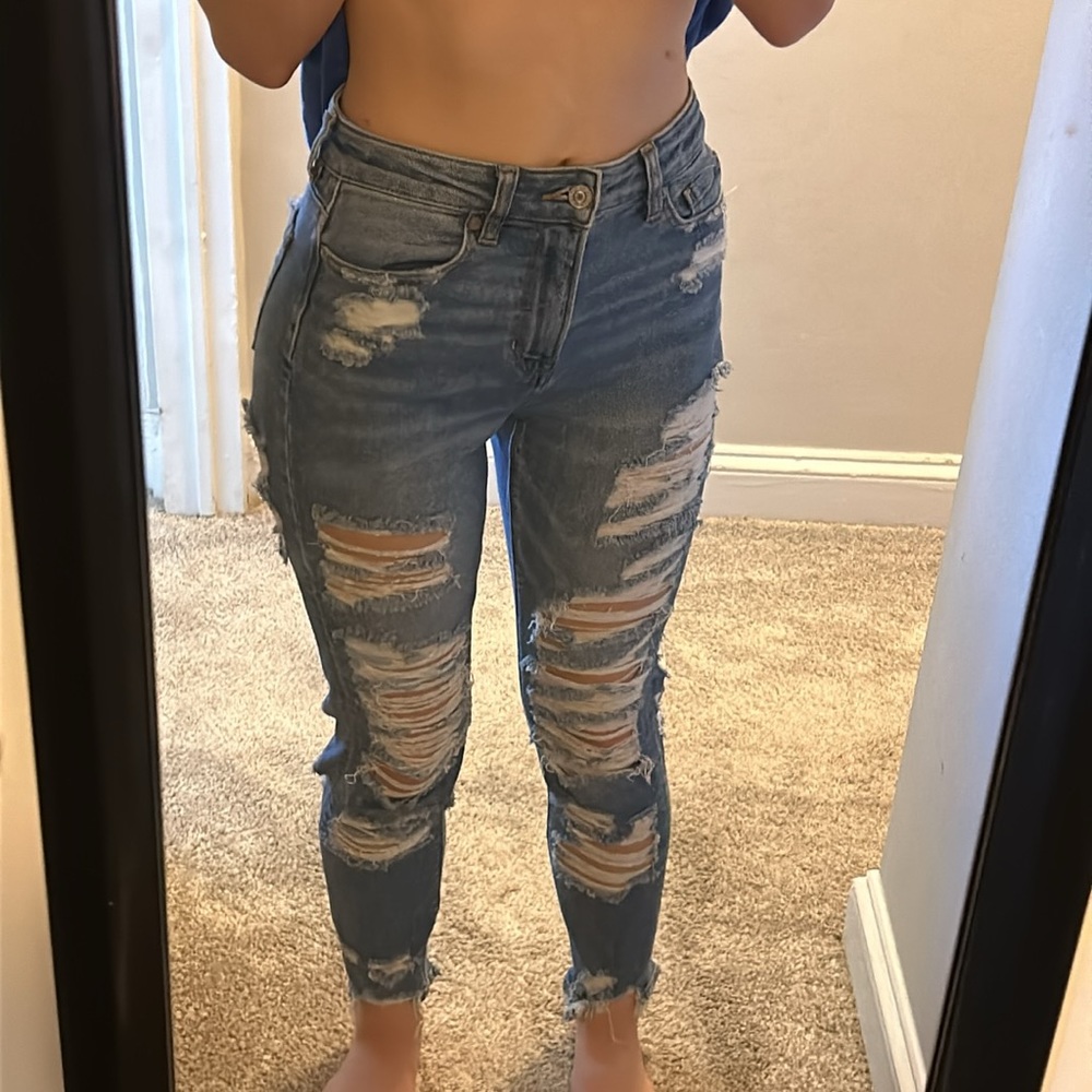American Eagle stretch mom jeans